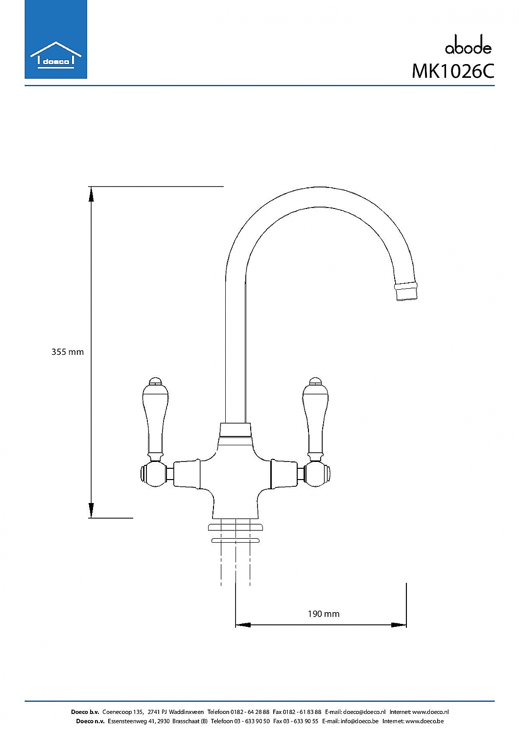 Abode Ludlow antique brass