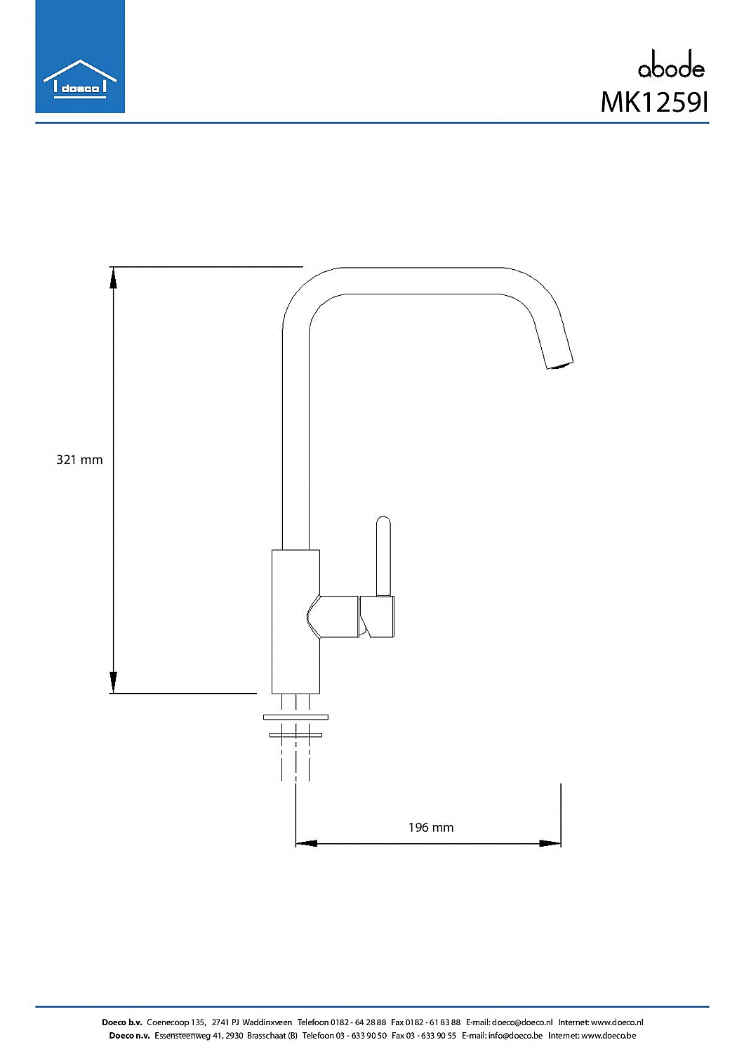 Abode Althia RVS-look keuken mengkraan
