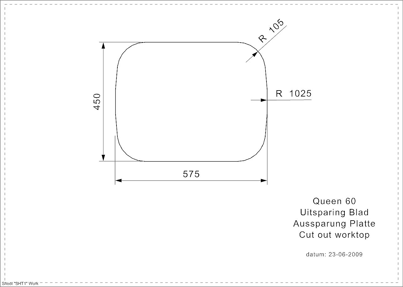 Spoelbak Reginox Queen 60 universele inleg B0935LLU08GDS