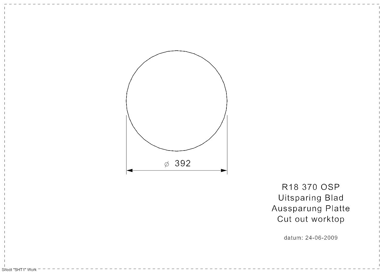 Reginox Specials R18 370 OSP (R) opbouw spoelbak