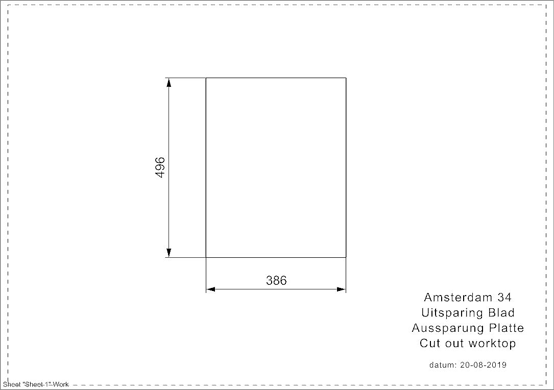 Reginox Amsterdam 34 spoelbak 51x40cm Pure White R33579