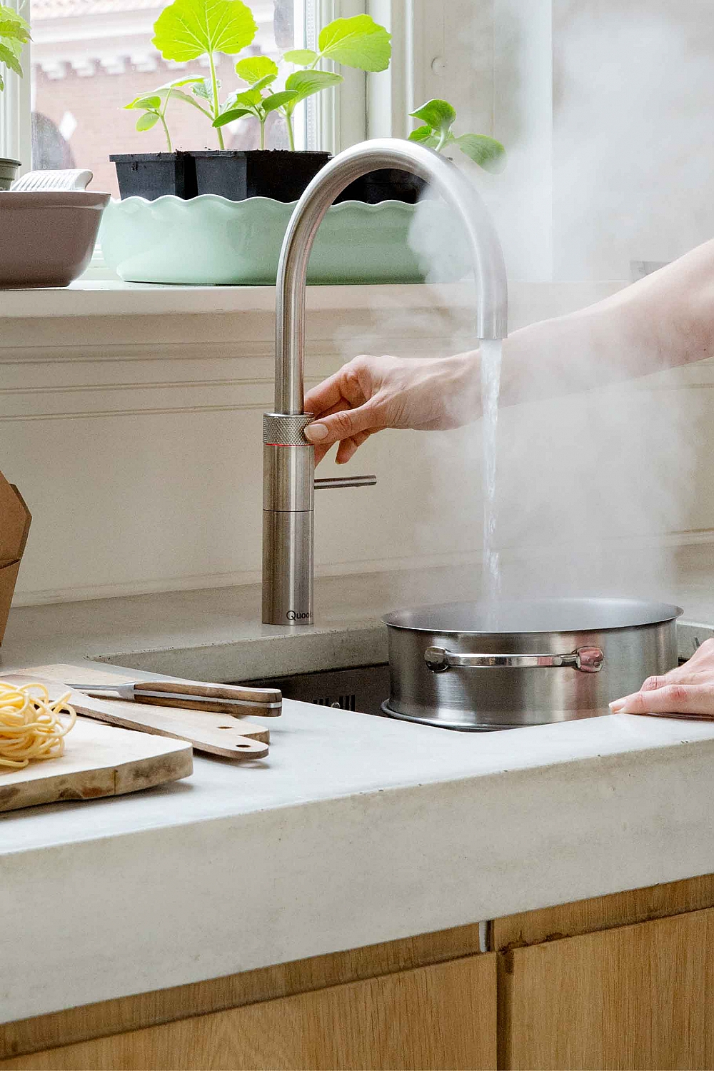 Quooker Fusion round RVS met reservoir » » Keukenspeciaal.nl