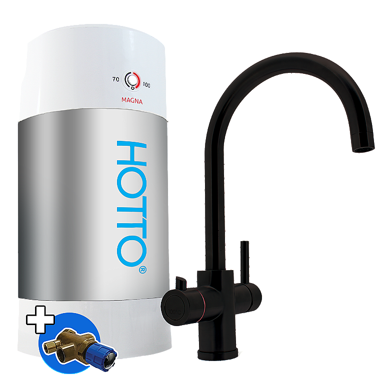 Hotto Combi 8L Arco zwart inclusief montage