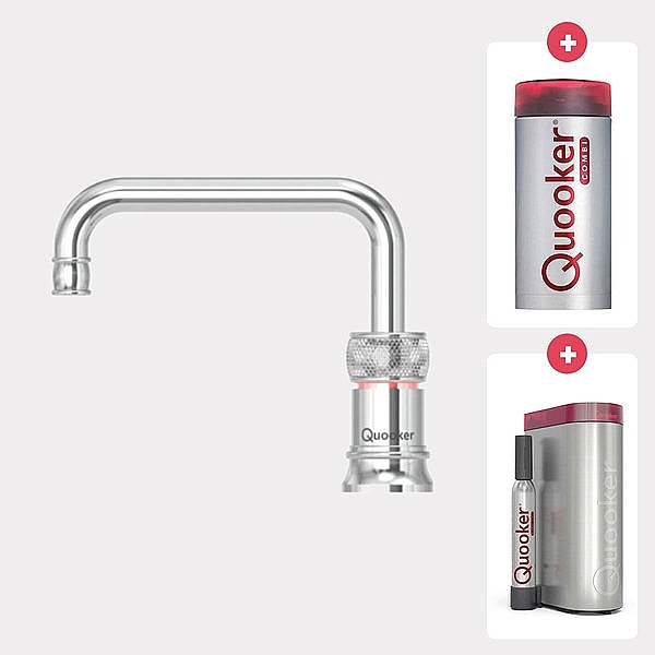 Quooker Classic Square - Combi - Cube - Chroom