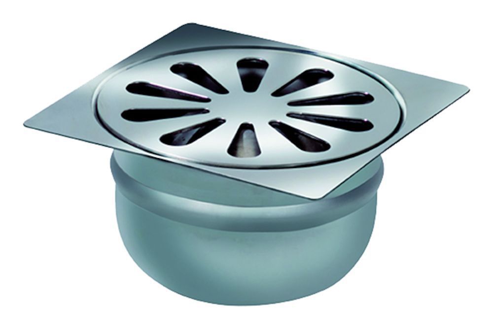 Afvoerplug voor tegelspoelbak chroom