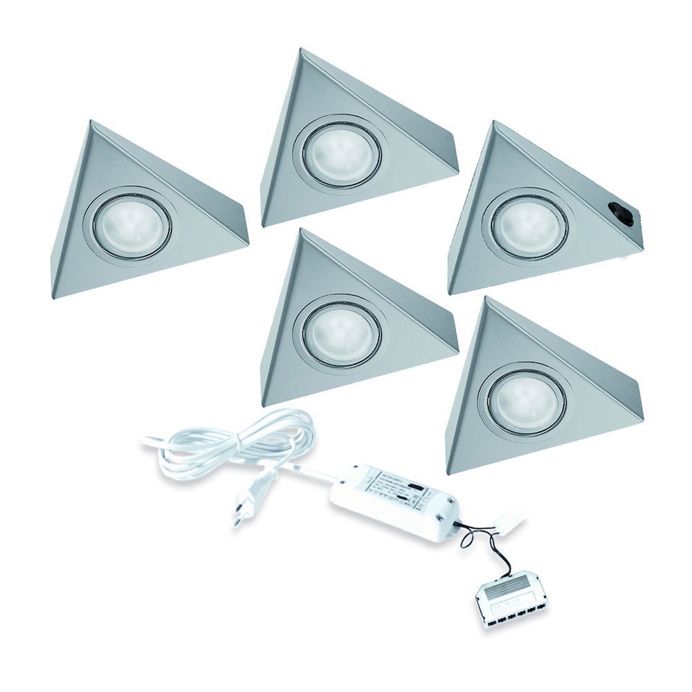 LED 12V Onderbouw set Astra 5 Spots +Schakelaar kleur Rvs » LED verlichting » Verlichting »