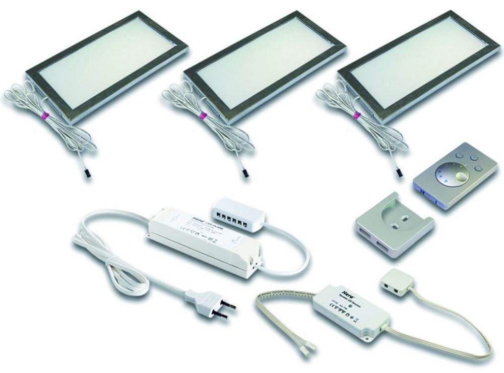Sky Dynamic Led set van 3 spots onderbouw erg plat model