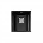 Lorreine Color Series VK spoelbak 34x40cm zwart 34VK-CLR-Black Lorreine Color Series VK spoelbak 34x40cm zwart 34VK-CLR-Black