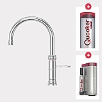 Quooker Cube Classic Fusion round chroom met Combi+ reservoir