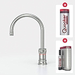 Quooker Cube Classic Nordic single tap round RVS met Pro3 reservoir