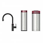 Quooker Cube Flex round zwart met Combi reservoir