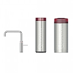 Quooker Cube Fusion square chroom met Combi reservoir