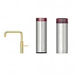 Quooker Cube Fusion square goud 24kt verguld met Pro3 reservoir