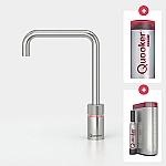 Quooker Cube Nordic single tap square RVS met Combi+ reservoir