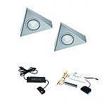 Astra LED set van 2 onderbouw spots met dimmer RVS Astra LED set van 2 onderbouw spots met dimmer RVS