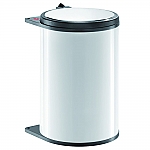 Hailo Big Box afvalemmer 20 liter wit/donkerbruin 372000