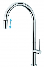 Doeco Royal 7060 keukenkraan steel Doeco Royal 7060 keukenkraan steel