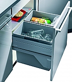 Hailo Afvalsysteem Euro-Cargo-S 60 Liter kleur Grijs Hailo Afvalsysteem Euro-Cargo-S 60 Liter kleur Grijs