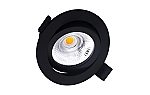 Eva 5W dimbare kantelbare LED plafondspot zwart EVAZ
