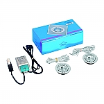 Halogeen Inbouw set F06 2 met dimbare trafo 10W kleur Rvs-Look