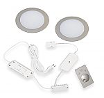 Hera FR-55 Dynamic LED set van 2 inbouw spots RVS-look