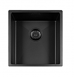 Lorreine Color series spoelbak 34x40cm black 34R-CLR-Black-BLS Lorreine Color series spoelbak 34x40cm black 34R-CLR-Black-BLS