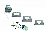 Magnetic Q LED set van 3 spots met trafo RVS-look
