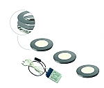 Magnetic R LED set van 3 spots met trafo RVS-look