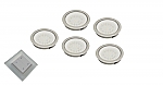 Moonlight Emotion Led set van 5 spots met dimmer inbouw 12V/15W RVS look