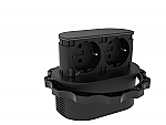 Piccolino pop-up stopcontact 2-voudig USB-C 30W gunmetal
