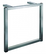 Tafelpoot Quadra.9 onderstel 870/875 x 780 mm  kleur Rvs-Look