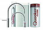 Quooker Cube Nordic Twintaps round chroom met Combi reservoir Quooker Cube Nordic Twintaps round chroom met Combi reservoir