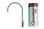 Quooker Nordic single tap round RVS met Combi reservoir