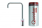 Quooker Nordic single tap square RVS met Combi reservoir 