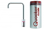 Quooker Nordic single tap square chroom met Combi+ reservoir