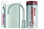 Quooker Cube Classic Nordic single tap round RVS met Combi+ reservoir
