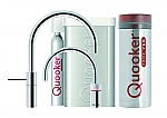 Quooker Cube Nordic Twintaps round chroom met Pro3 reservoir Quooker Cube Nordic Twintaps round chroom met Pro3 reservoir