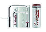 Quooker Cube Nordic Twintaps square chroom met Pro3 reservoir Quooker Cube Nordic Twintaps square chroom met Pro3 reservoir