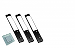 Rettangolo Emotion Led set van 3 langwerpige spots met dimmer onderbouw 12V/15W zwart