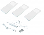 Hera Slim Pad F Led set met 3 spots met dimmer onderbouw 24V/15W wit