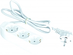 Stopcontact Contactdoos 3-voudig met 1500 mm 16 ampre aansl.kabel kleur Wit