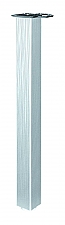 Tafelpoot Quadra hoogte 705 - 735 mm kleur Alu