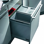 Hailo Afvalsysteem Triple-XL 60 Liter 363160 kleur Grijs Hailo Afvalsysteem Triple-XL 60 Liter 363160 kleur Grijs